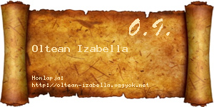 Oltean Izabella névjegykártya